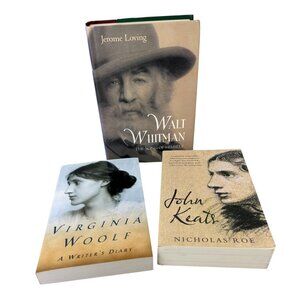 Bundle Author Writer Poet Books Virginia Woolf Walt Whitman John Keats